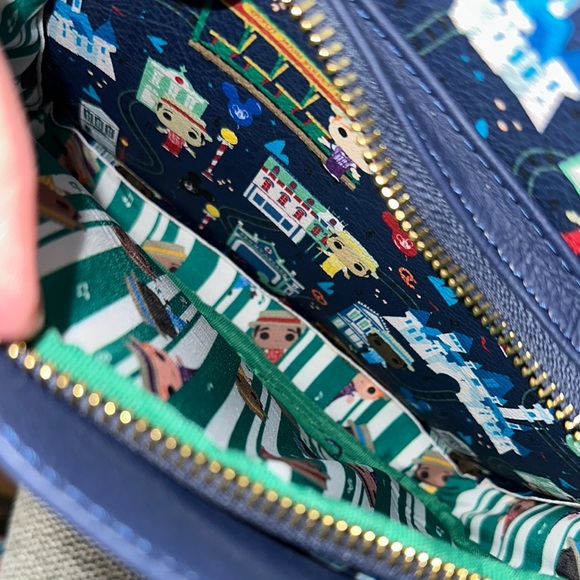 Loungefly Disney Backpack with Funko Pop style Dapper Dans - Picture 7 of 8